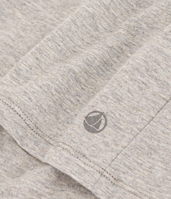 Women's Straight Round-Neck Cotton T-Shirt CHATON CHINE grey