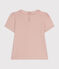 Girls' short-sleeved T-shirt SALINE pink