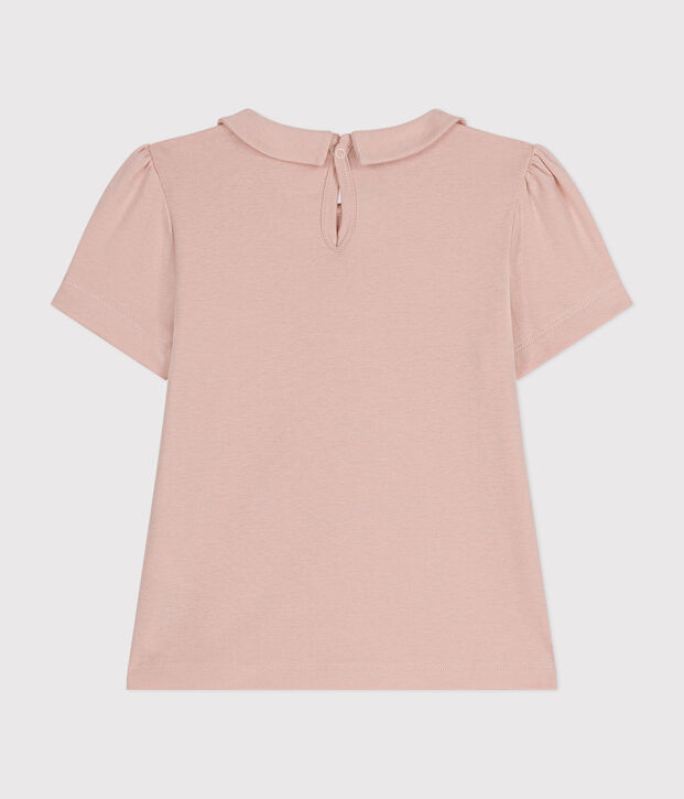 Girls' short-sleeved T-shirt pink