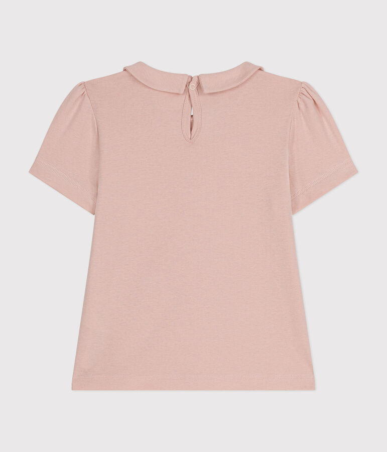 Girls' short-sleeved T-shirt pink
