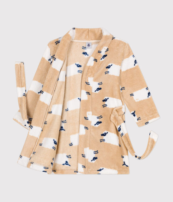 Children's printed fleece dressing gown TRENCH /MULTICO