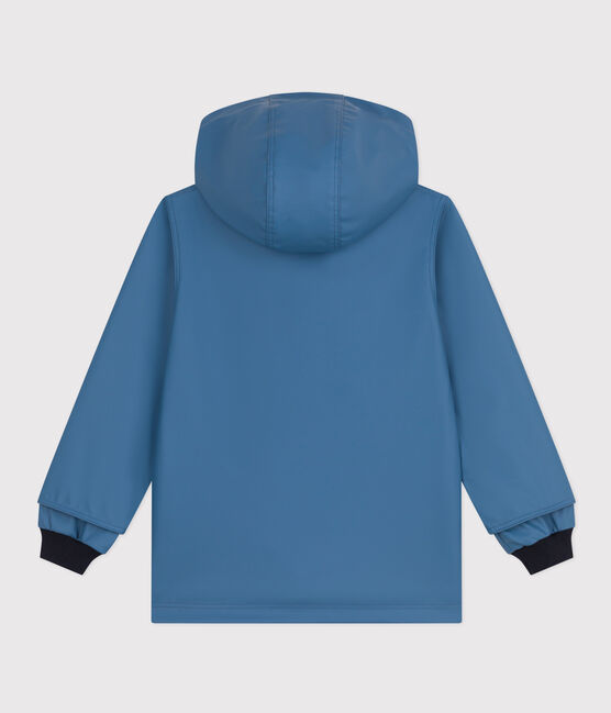 Children's unisex iconic recycled raincoat BEACH blue
