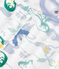 Children's printed cotton pyjamas with short sleeves and long legs white/multicolor