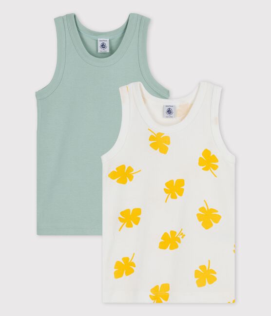 Boys' Big Palm Print Cotton Vests - 2-Pack variante 1