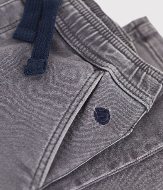 Boys' Eco-Friendly Regular Denim Trousers GRIS DELAVE grey