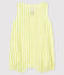 Babies' Yellow Stripy Organic Cotton Poplin Playsuit JAUNE yellow/MARSHMALLOW white