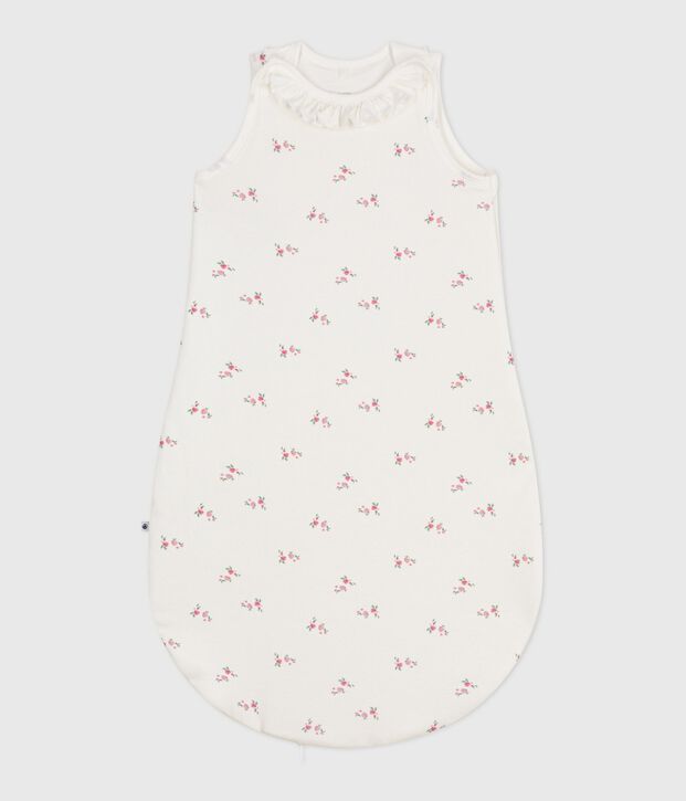 Babies' 1.5 TOG floral-print cotton sleeping bag white/multicolor