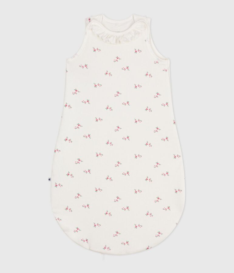 Babies' 1.5 TOG floral-print cotton sleeping bag white/multicolor