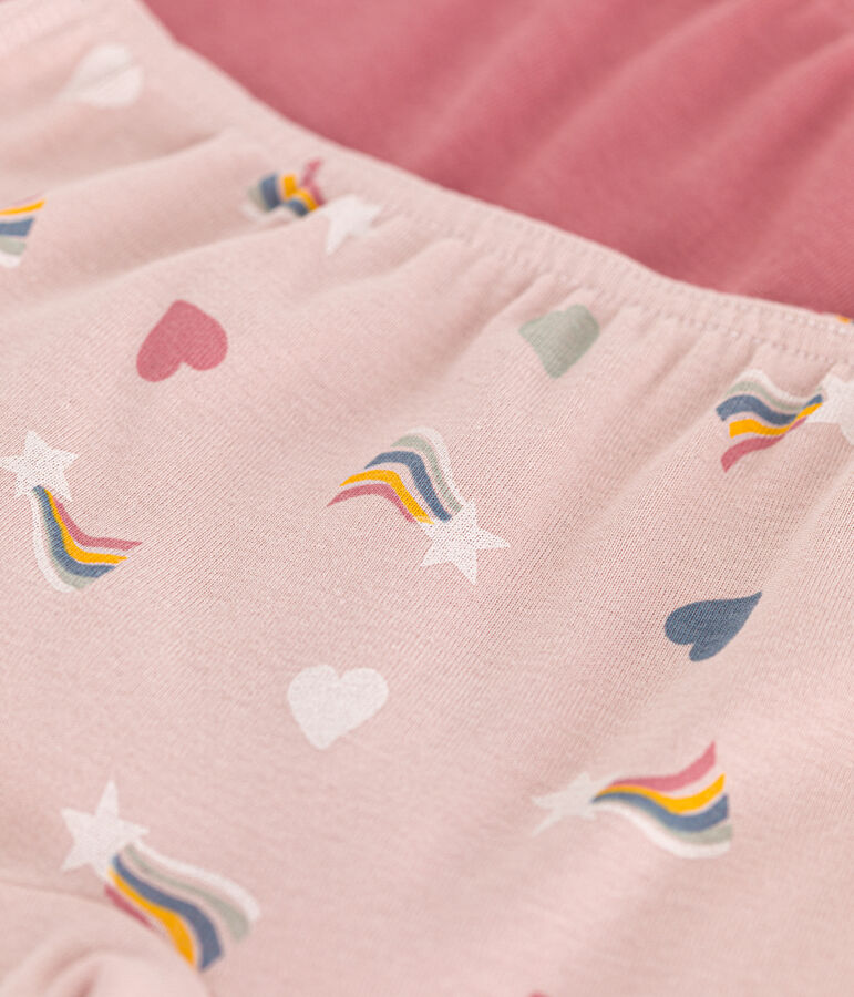 Children's heart pattern cotton hipsters - 2-Pack multicolor