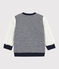 Baby boy's reversible cardigan SMOKING blue/MARSHMALLOW white