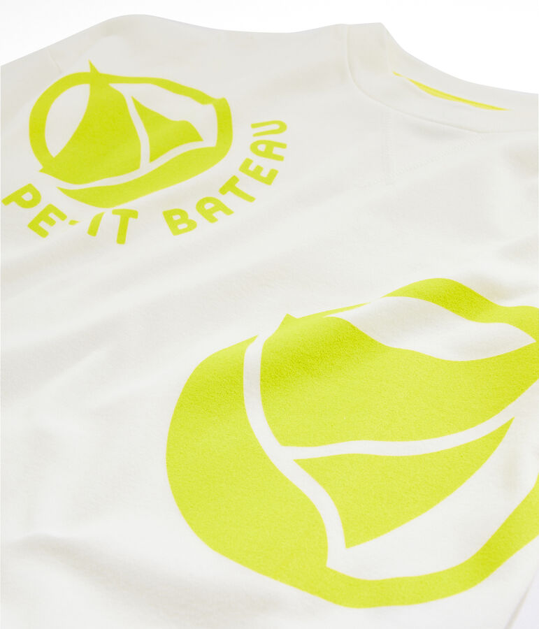 Girl - Boy's Sweatshirt MARSHMALLOW white/EBLOUIS yellow