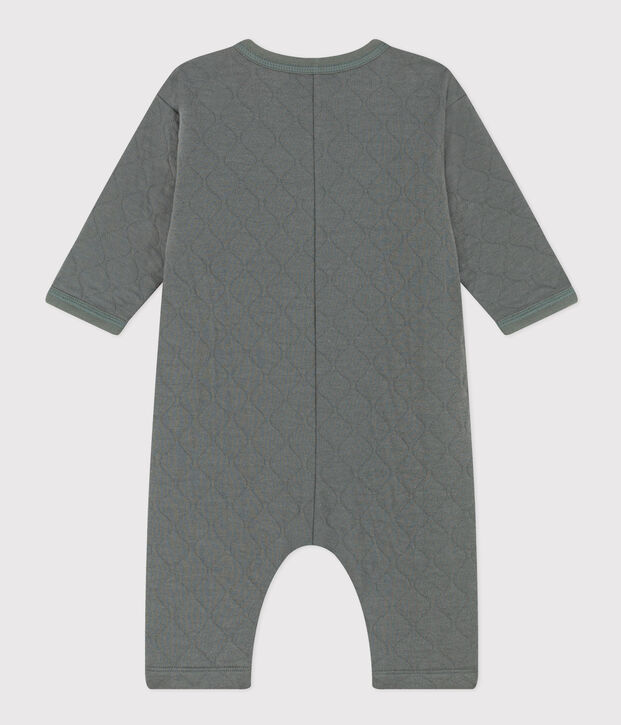 Babies' Quilted Tube Knit Jumpsuit green