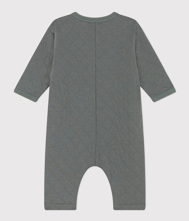 Babies' Quilted Tube Knit Jumpsuit green