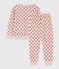 Girls' Floral Velour Pyjamas SALINE pink/MULTICO white
