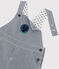 Babies' Canvas Dungarees SMOKING blue/MARSHMALLOW white