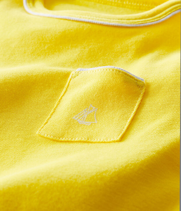 Tee shirt manches courtes b&eacute;b&eacute; gar&ccedil;on yellow