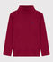 Children's plain cotton rollneck top AMARANTE