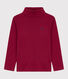 Children's plain cotton rollneck top