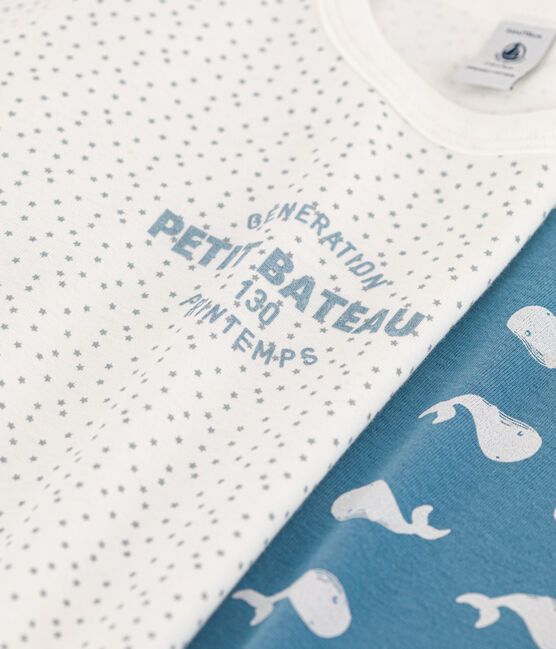 Boys' Whale Themed Cotton Short Pyjamas - 2-Pack variante 1