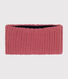 Babies' fleece-lined knitted snood