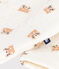 Babies' red panda-print cotton playsuit MILK /MULTICO
