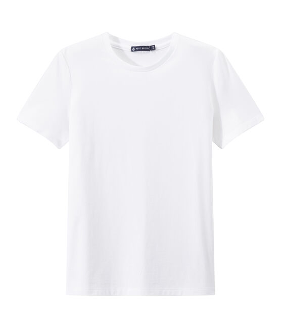 INDISPENSABLE women's fine jersey tee ECUME white