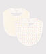Printed cotton baby bibs - 2-Pack