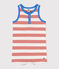 Babies' Striped Jersey Short Playsuit PAPAYE pink/MARSHMALLOW
