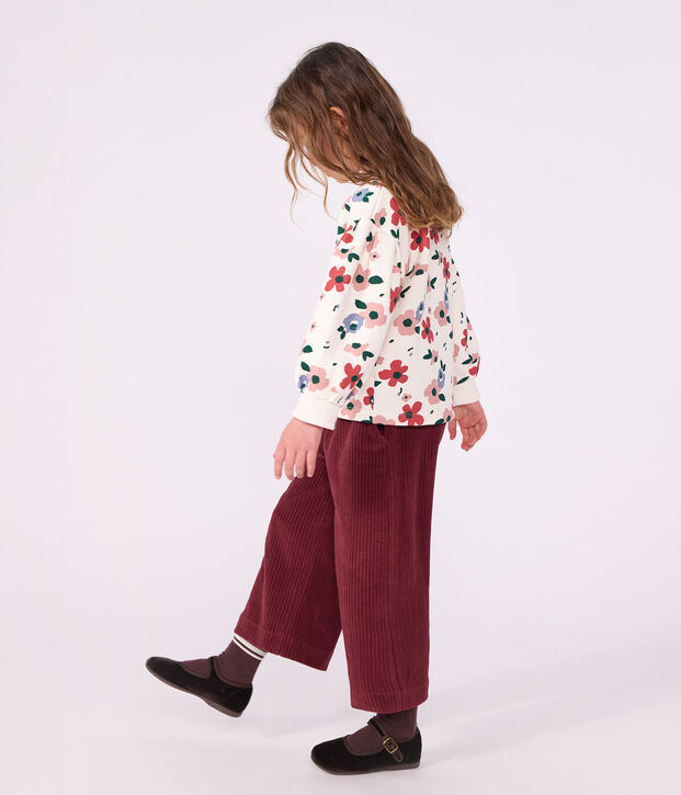Children's wide-leg cotton trousers TRUFFE