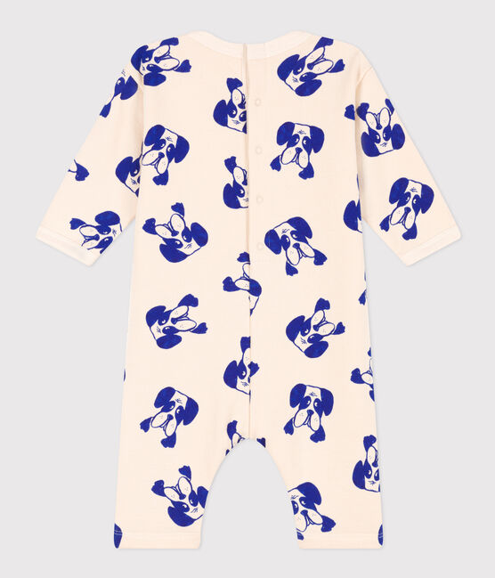 Babies' Patterned Fleece Jumpsuit AVALANCHE white/MULTICO