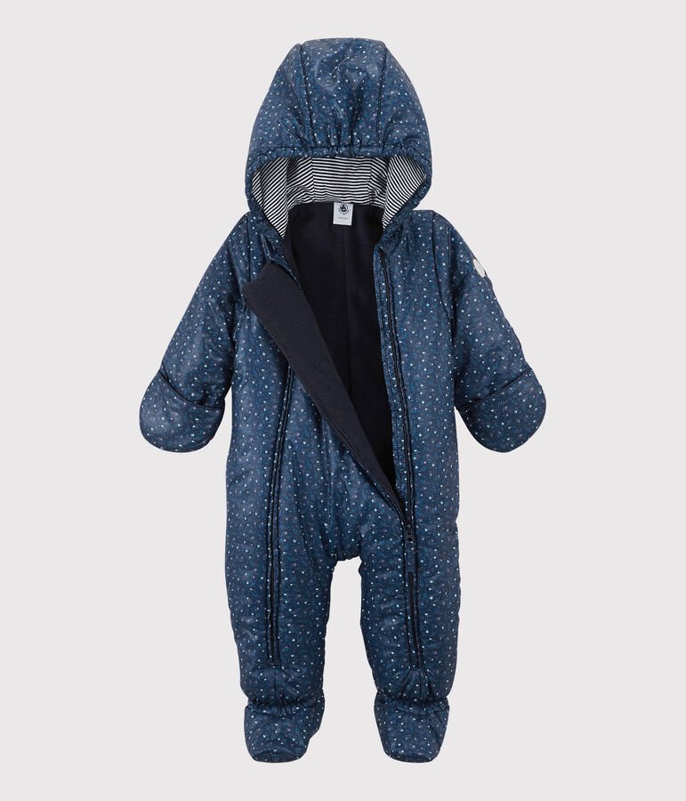 Babies' Printed Snowsuit MEDIEVAL blue/MULTICO white