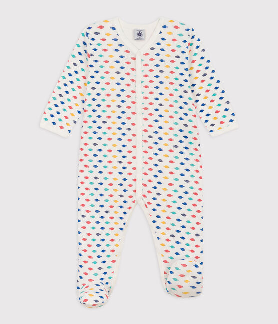 Sealife Themed Cotton Sleepsuit MARSHMALLOW white/MULTICO white