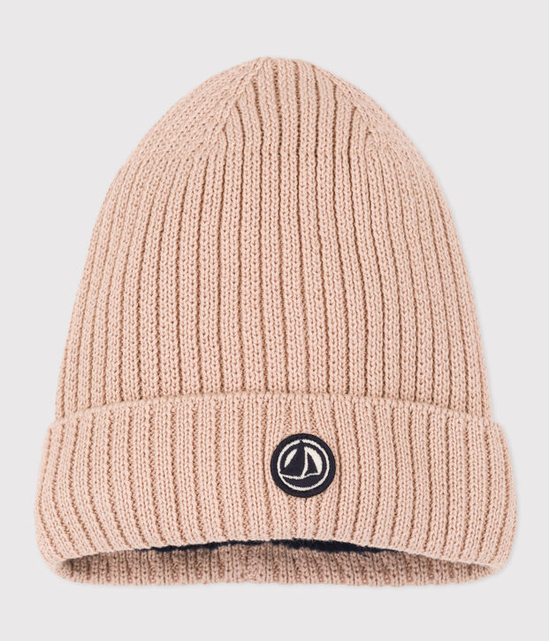 Unisex Fleece-Lined Knitted Hat pink