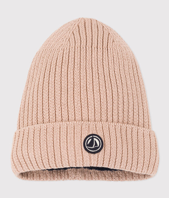 Unisex Fleece-Lined Knitted Hat SALINE pink