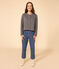 Women's Tube Knit Poppered Cardigan THUYA green