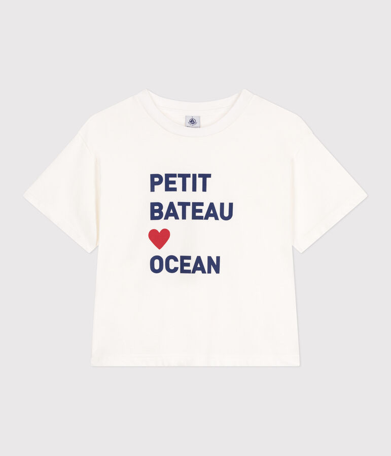 Women's Boxy cotton T-Shirt white