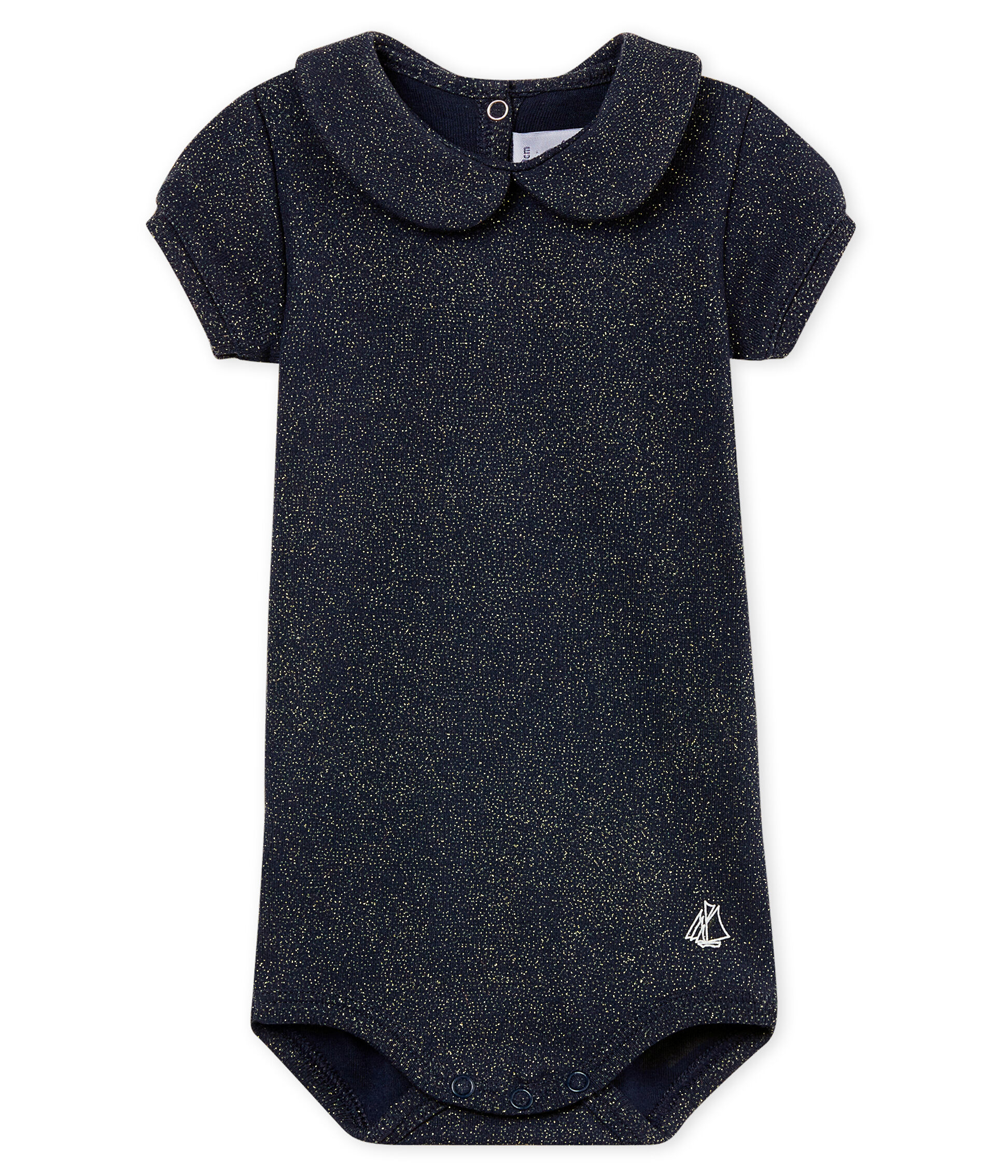 peter pan collar onesie girl