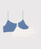 Children's heart pattern cotton and elastane bra tops variante 1