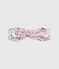 Babies' hairband in floral-print poplin CHARME pink/MULTICO white