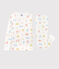 Unisex Paris Themed Cotton Pyjamas MARSHMALLOW white/MULTICO white