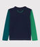 Boys' Long-Sleeved Cotton T-Shirt MARSHMALLOW white/MULTICO white