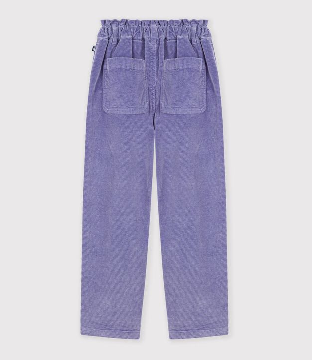 Children's corduroy trousers purple