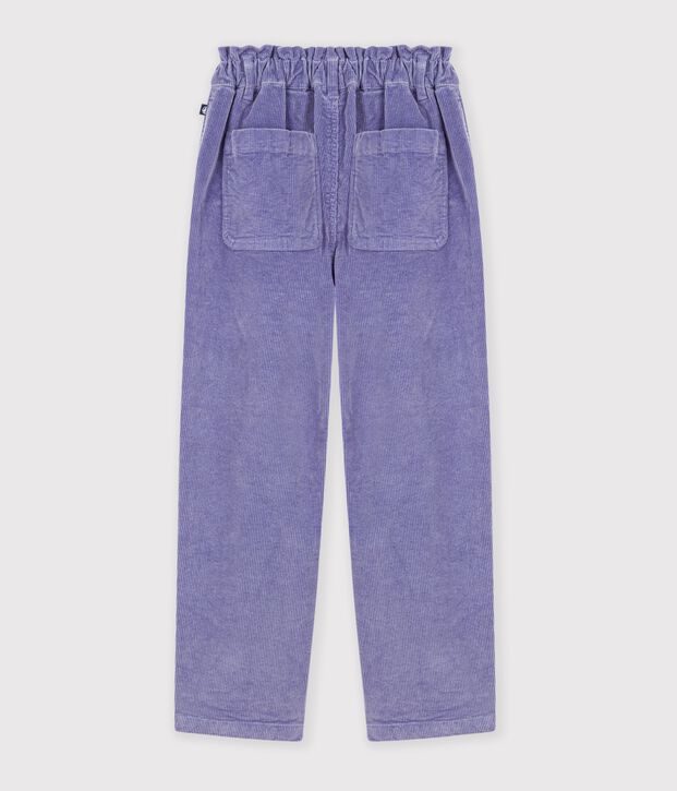 Children's corduroy trousers purple