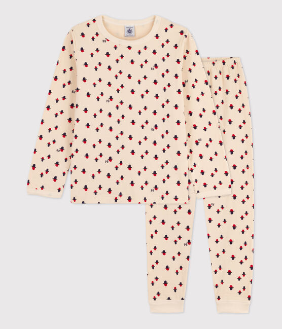 Children's Unisex Tube Knit Pyjamas AVALANCHE white/STOP /MULTICO