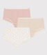 Children's Cotton and Elastane Hipsters - 3-Pack