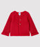 Baby girl's wool and cotton mix cardigan POPPY pink