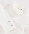 Girls' ruff collar T-shirt MARSHMALLOW white