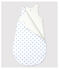 Babies' Starry Cotton Sleeping Bag ECUME white/MISTIGRI grey