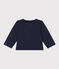 Babies' Thick Jersey Cardigan SMOKING blue