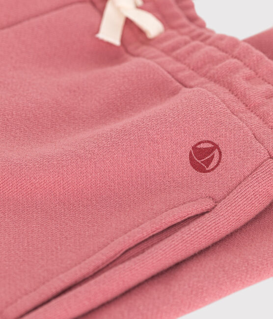 Girls' fleece jogging bottoms ROSEWOOD pink